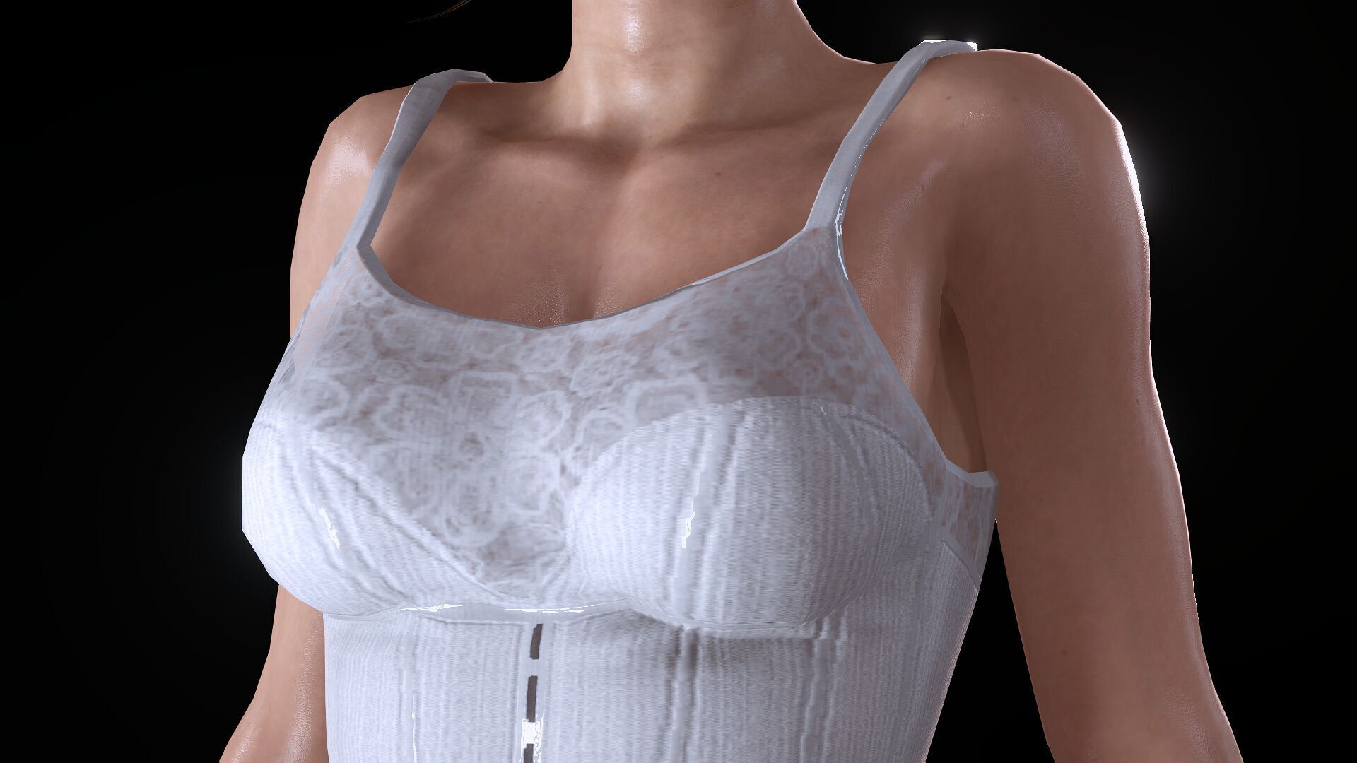 Ballet Dancer Low-poly 3D model_5