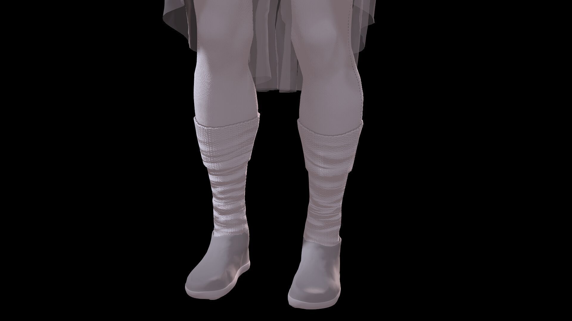 Ballet Dancer Low-poly 3D model_9