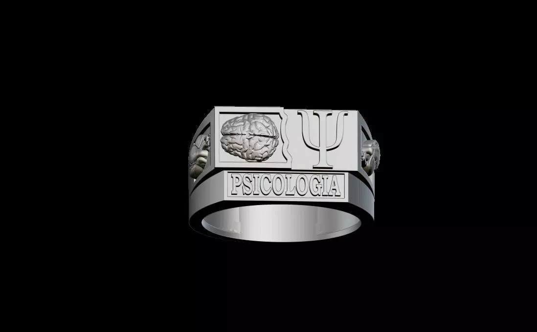anel de formatura de psicologia 3D print model