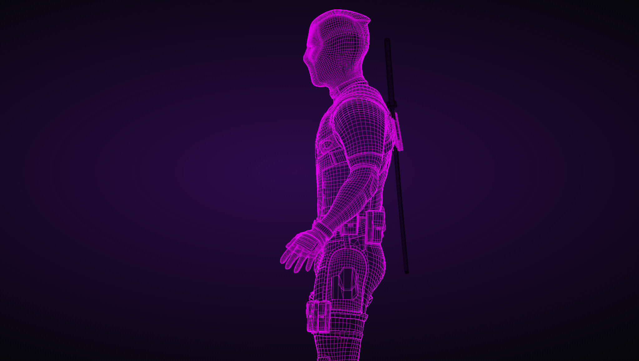 Deadpool from DP and Wolverine 3D model_6