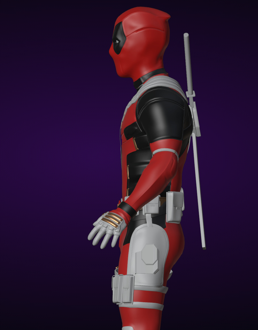 Deadpool from DP and Wolverine 3D model_5