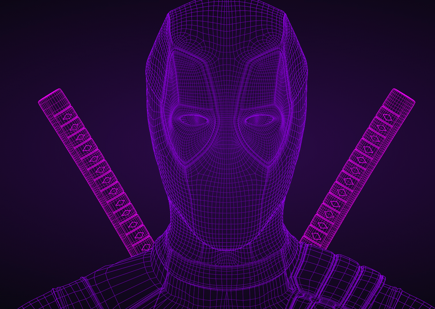 Deadpool from DP and Wolverine 3D model_8