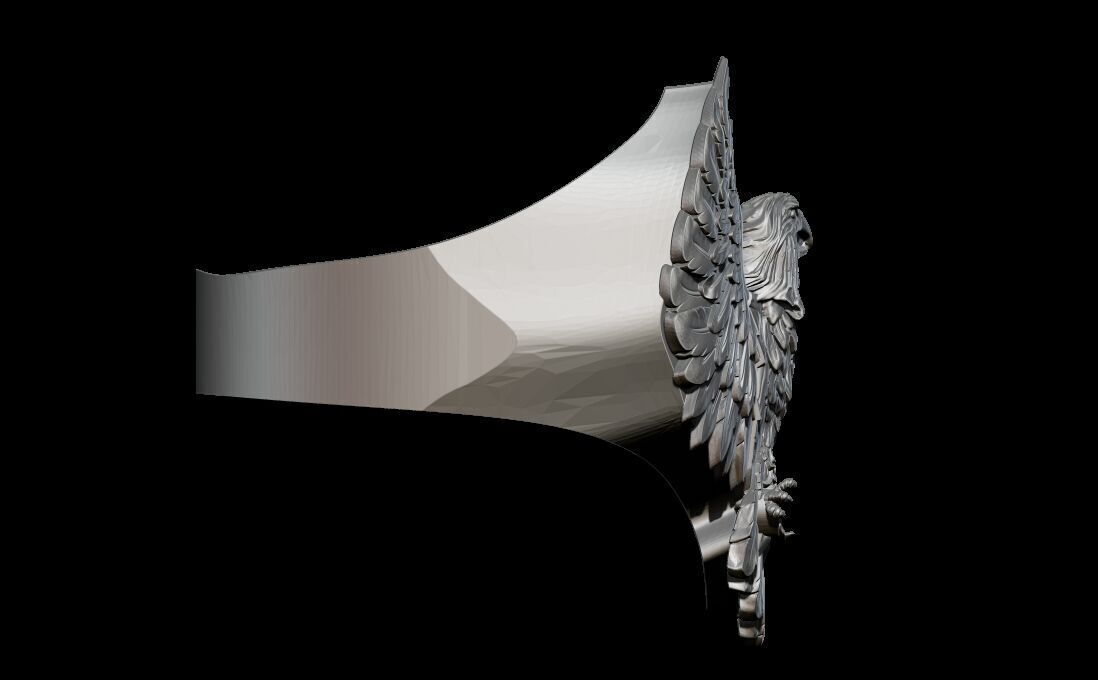EAGLE RING 3D print model_6