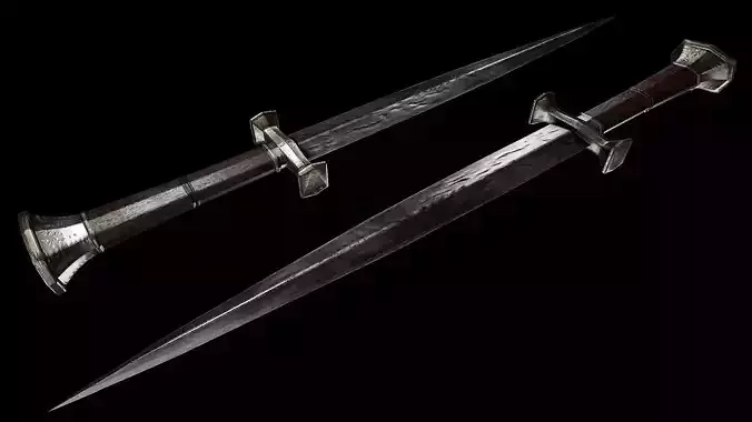 Dagger Version 3 Low-poly 3D model