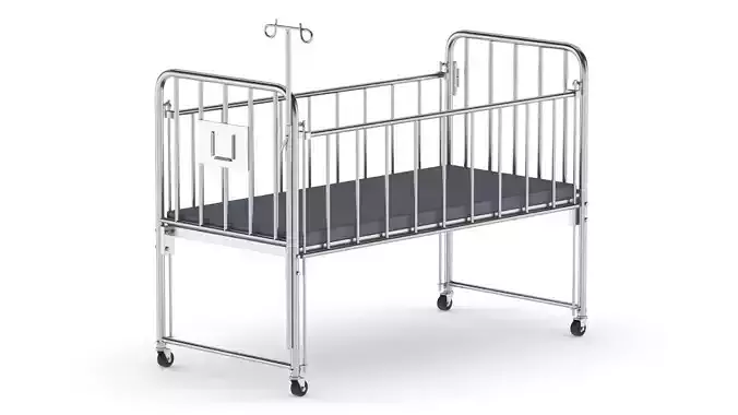 Medical Stainless Steel Baby Bed