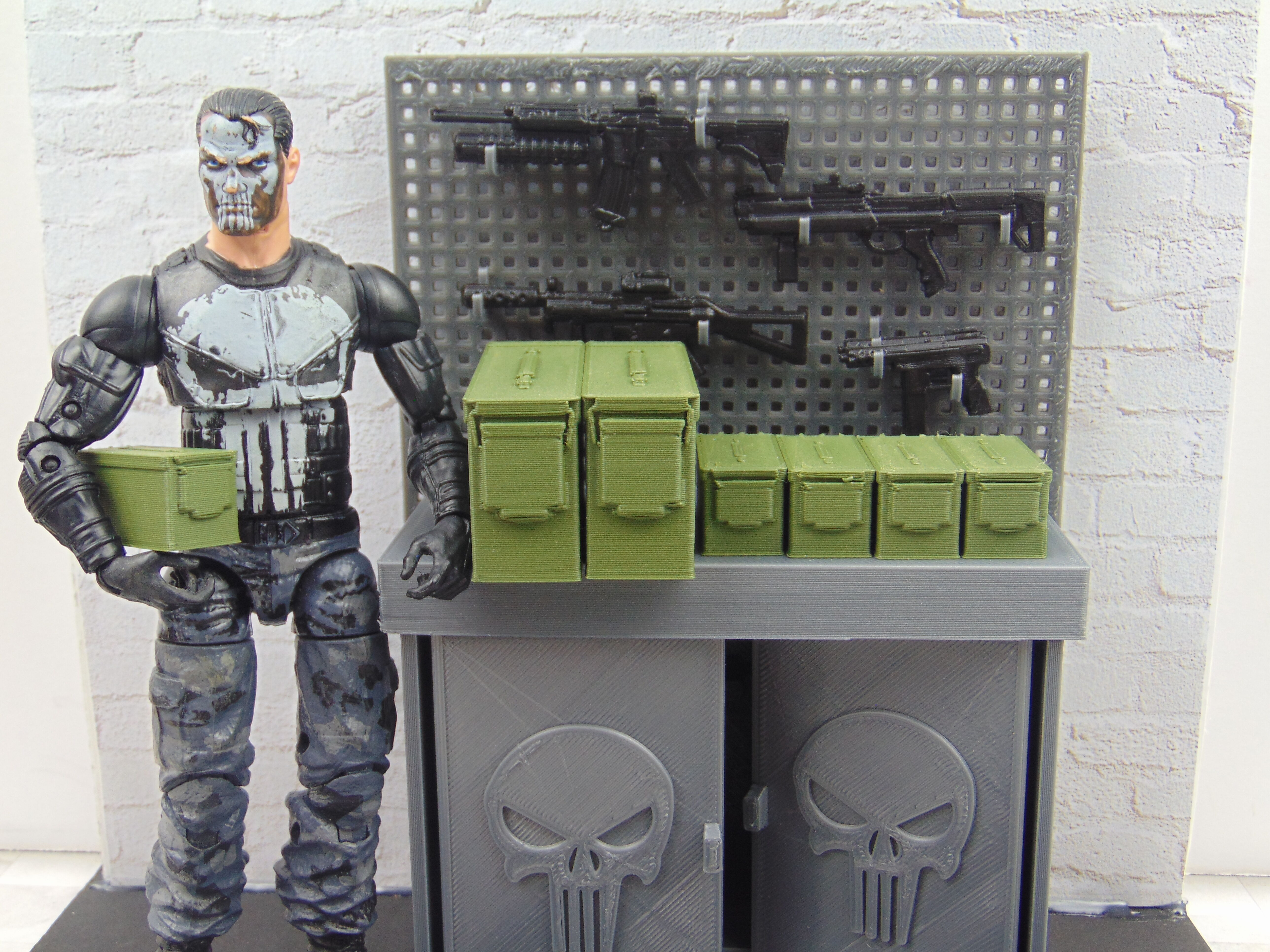 Custom 112 Military Depot Diorama Prop Accessory for GI JOE 3D print model_4