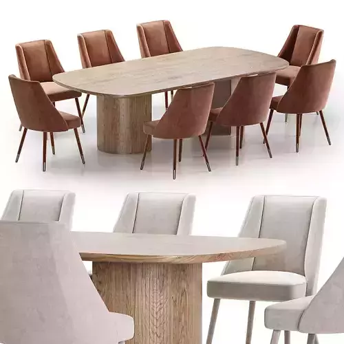 Figueroa Chair moon table