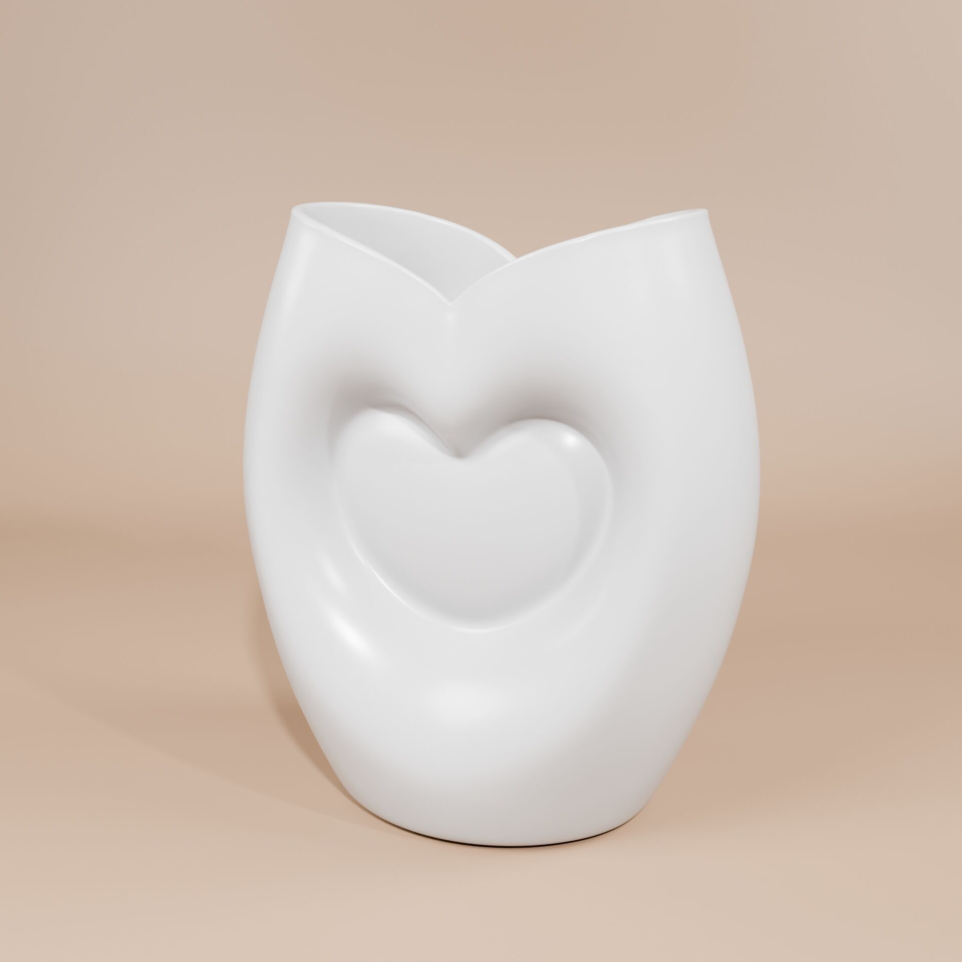 Heart Shaped Vase - Plant pot 3D print  3D print model_4