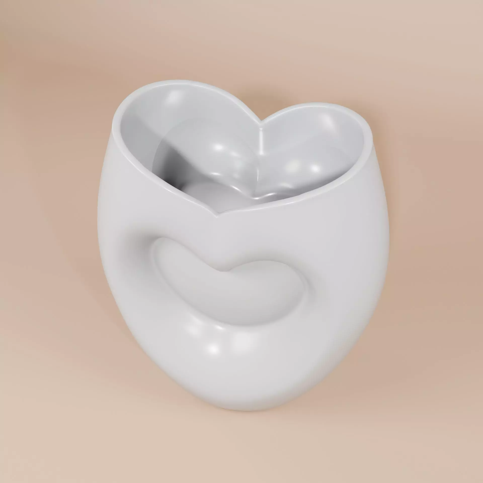 Heart Shaped Vase - Plant pot 3D print  3D print model_0
