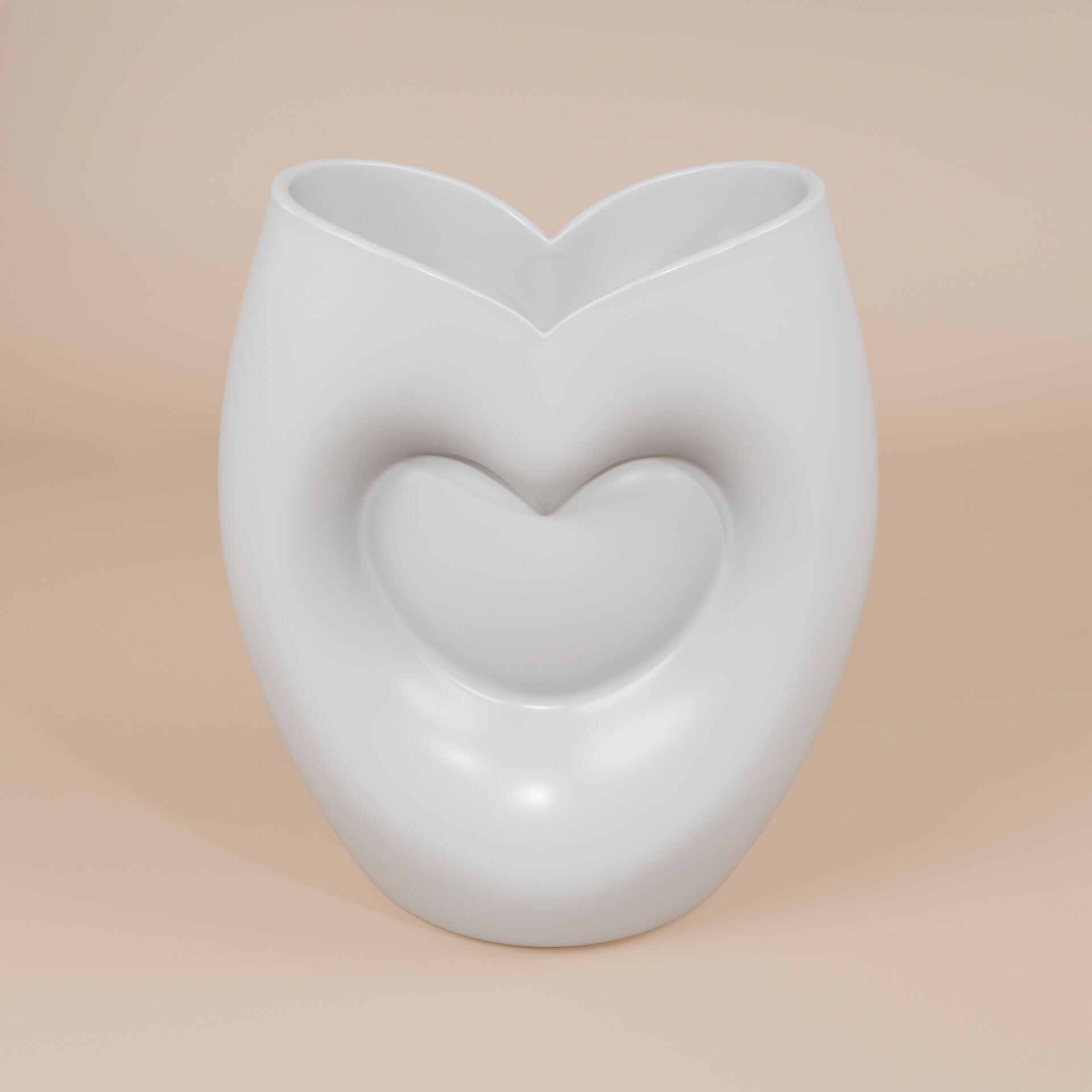 Heart Shaped Vase - Plant pot 3D print  3D print model_3