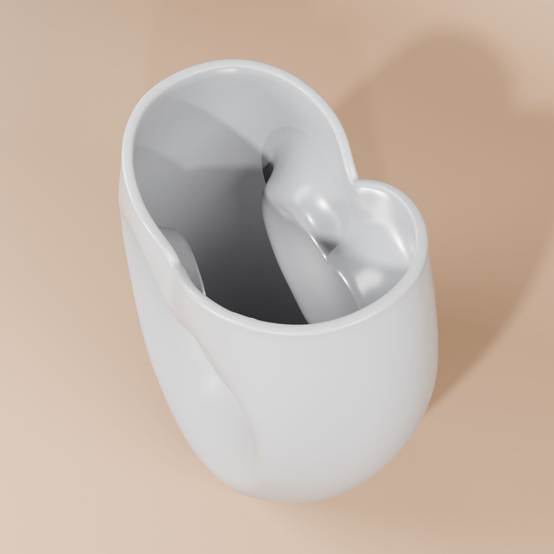 Heart Shaped Vase - Plant pot 3D print  3D print model_1
