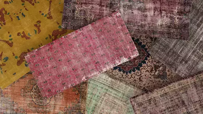 Carpets vintage turkish vol 07 3D model