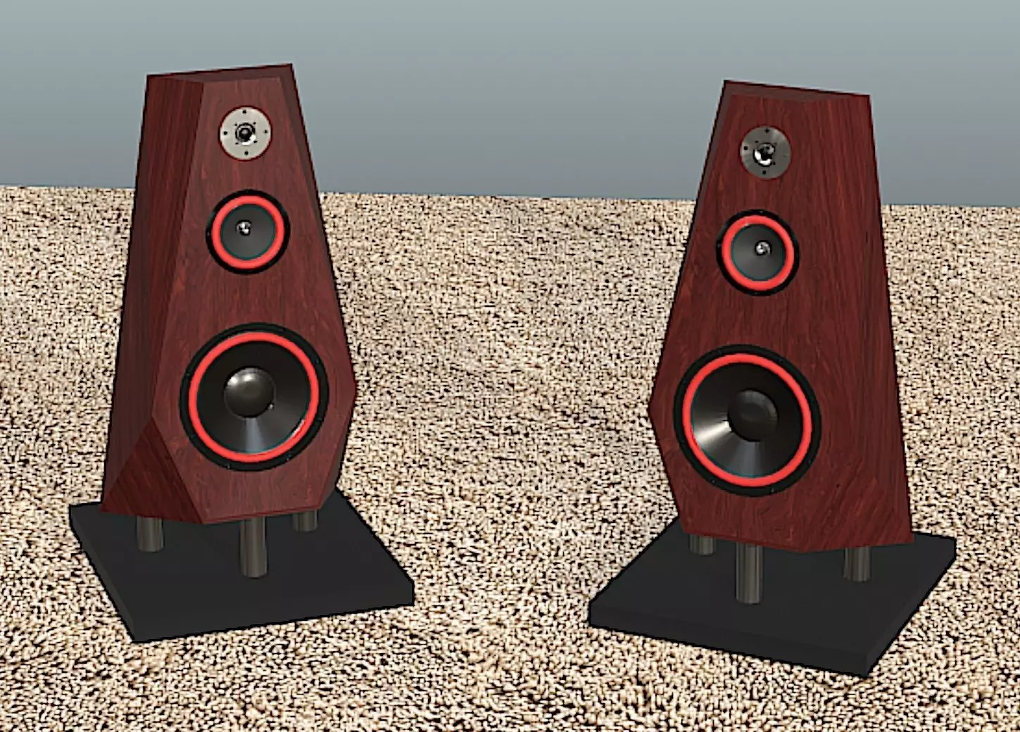 Kharma Elegance dB11-S Loudspeaker - Mid Poly Free 3D model
