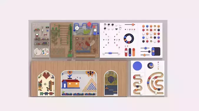 Wall toy combination