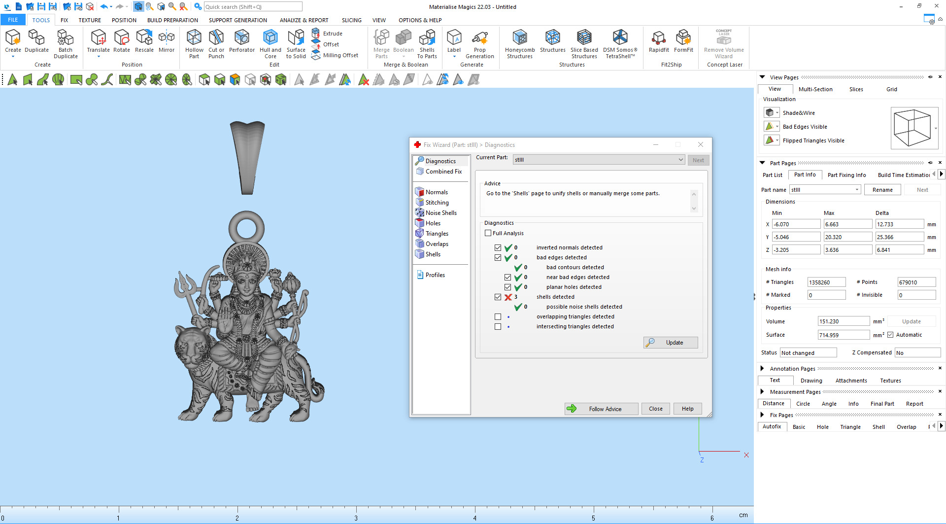 Santoshi Mata pendant file-1 3D print model_5