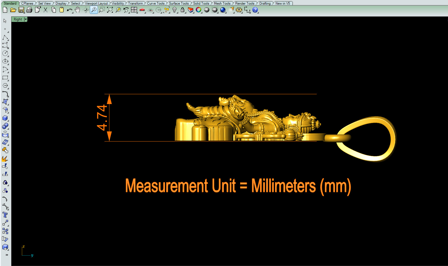 Santoshi Mata pendant file-1 3D print model_4