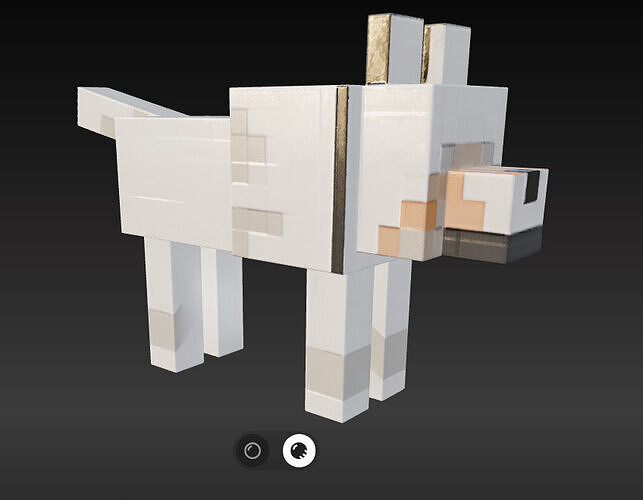 Minecraft Dog  3D print model