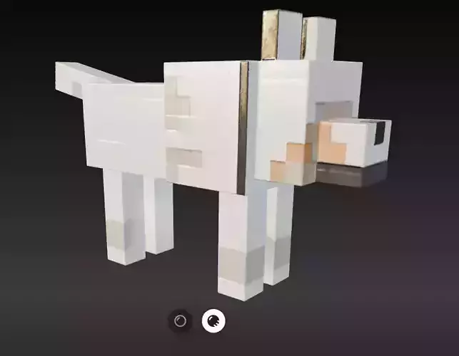 Minecraft Dog 