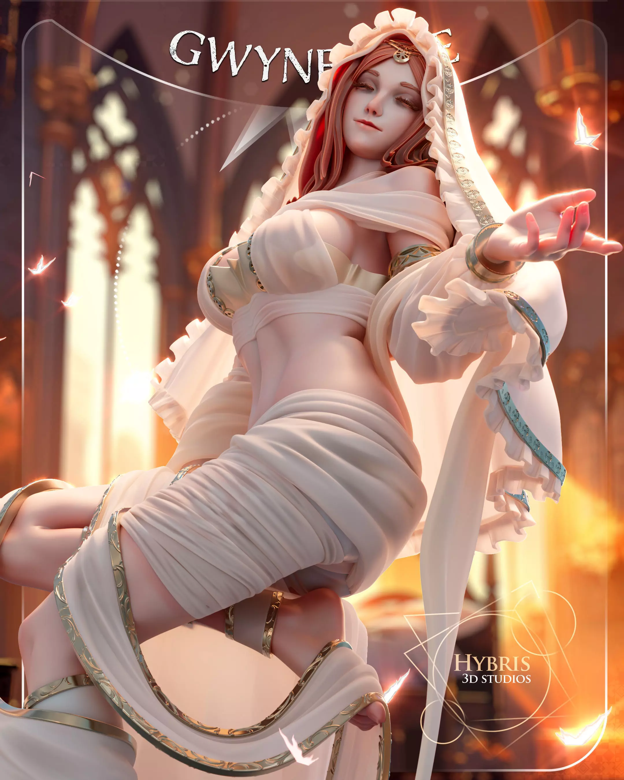 Dark Souls Gwynevere Commercial Package 3D print model_0