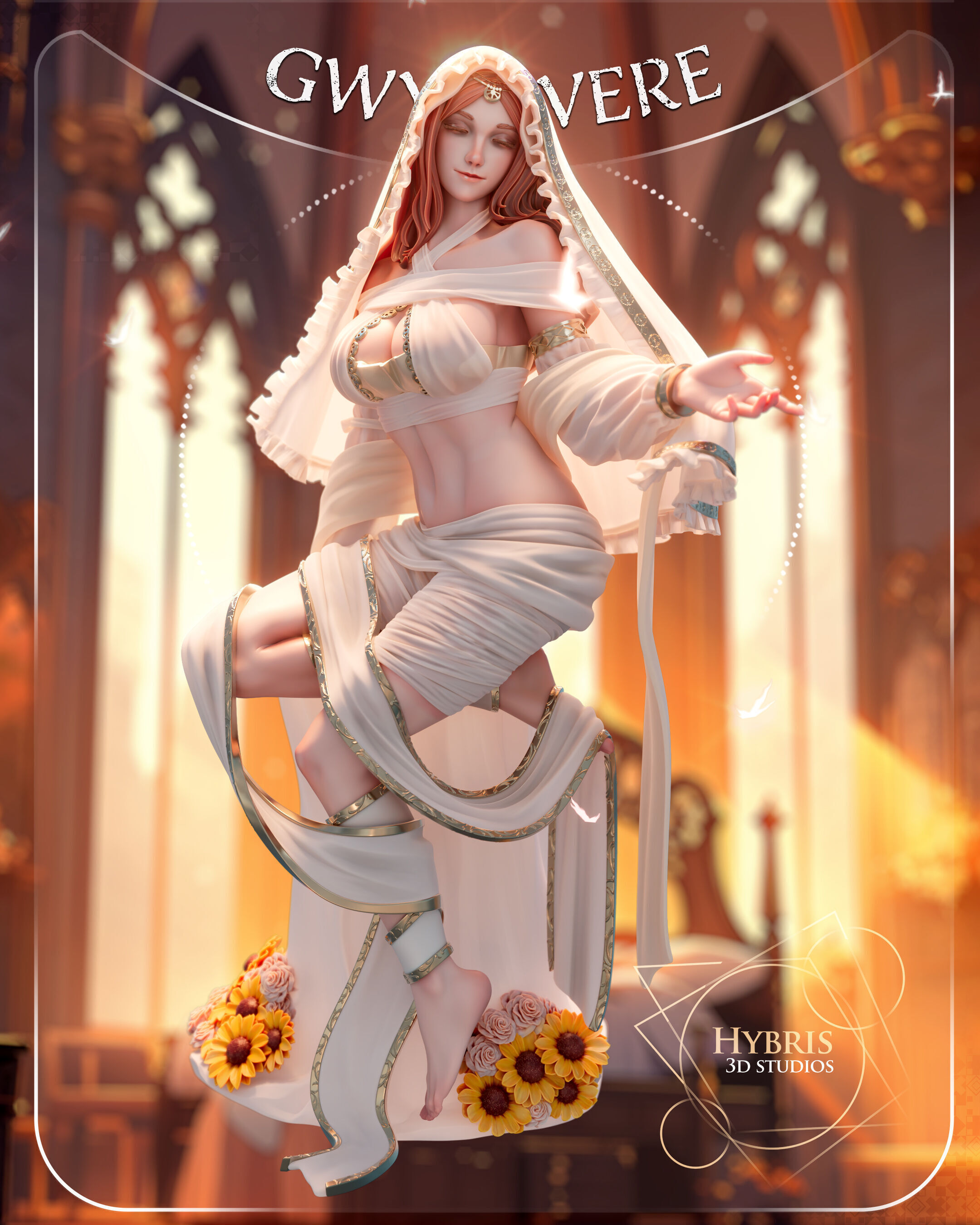 Dark Souls Gwynevere Commercial Package 3D print model_1