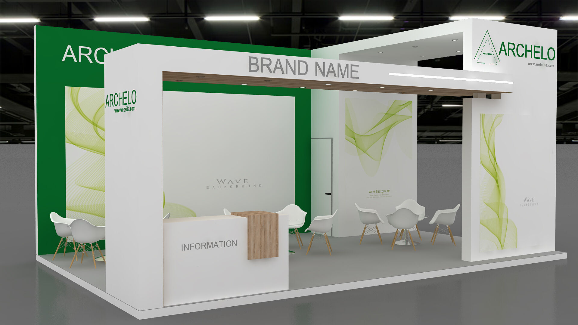 Booth Exhibition Stand 3D model 3D model_1
