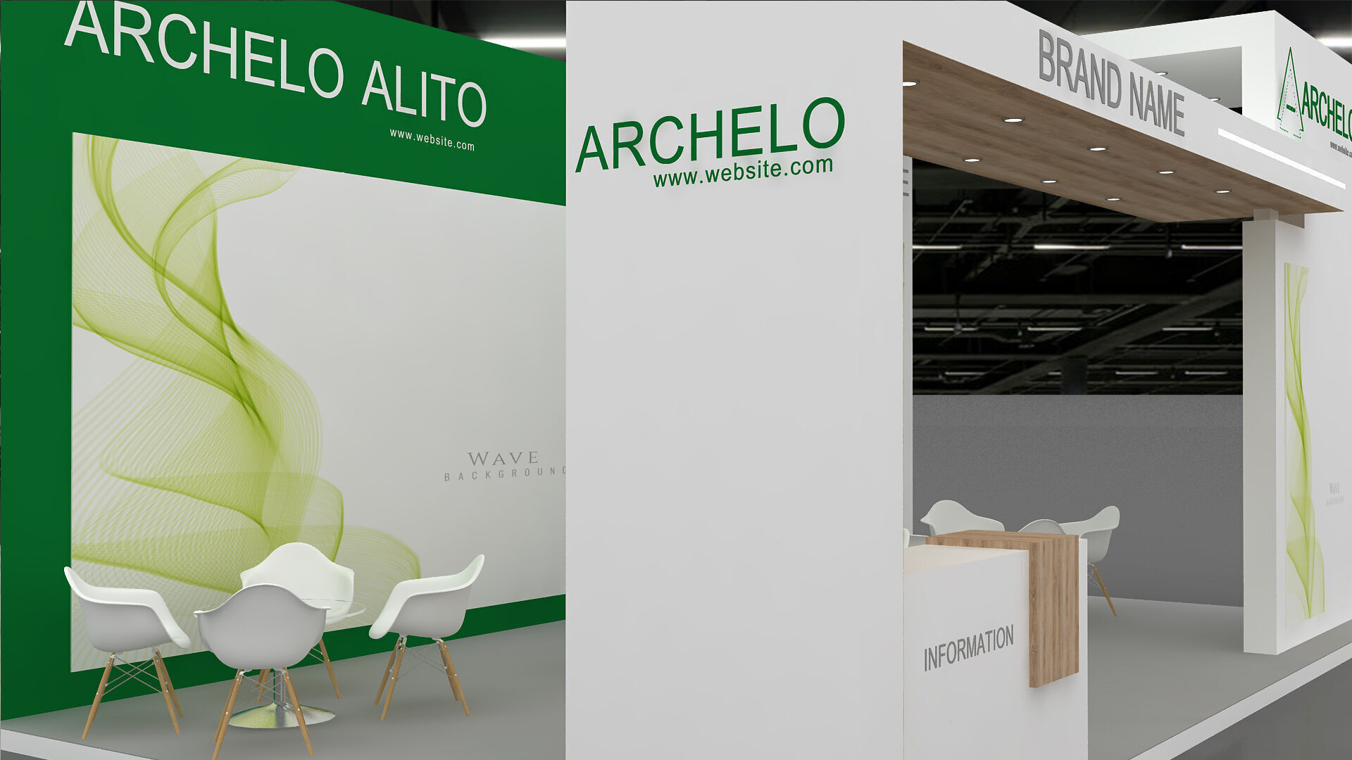 Booth Exhibition Stand 3D model 3D model_4