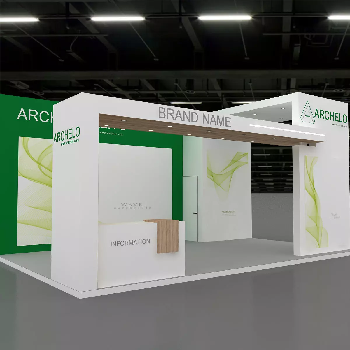 Booth Exhibition Stand 3D model 3D model_0