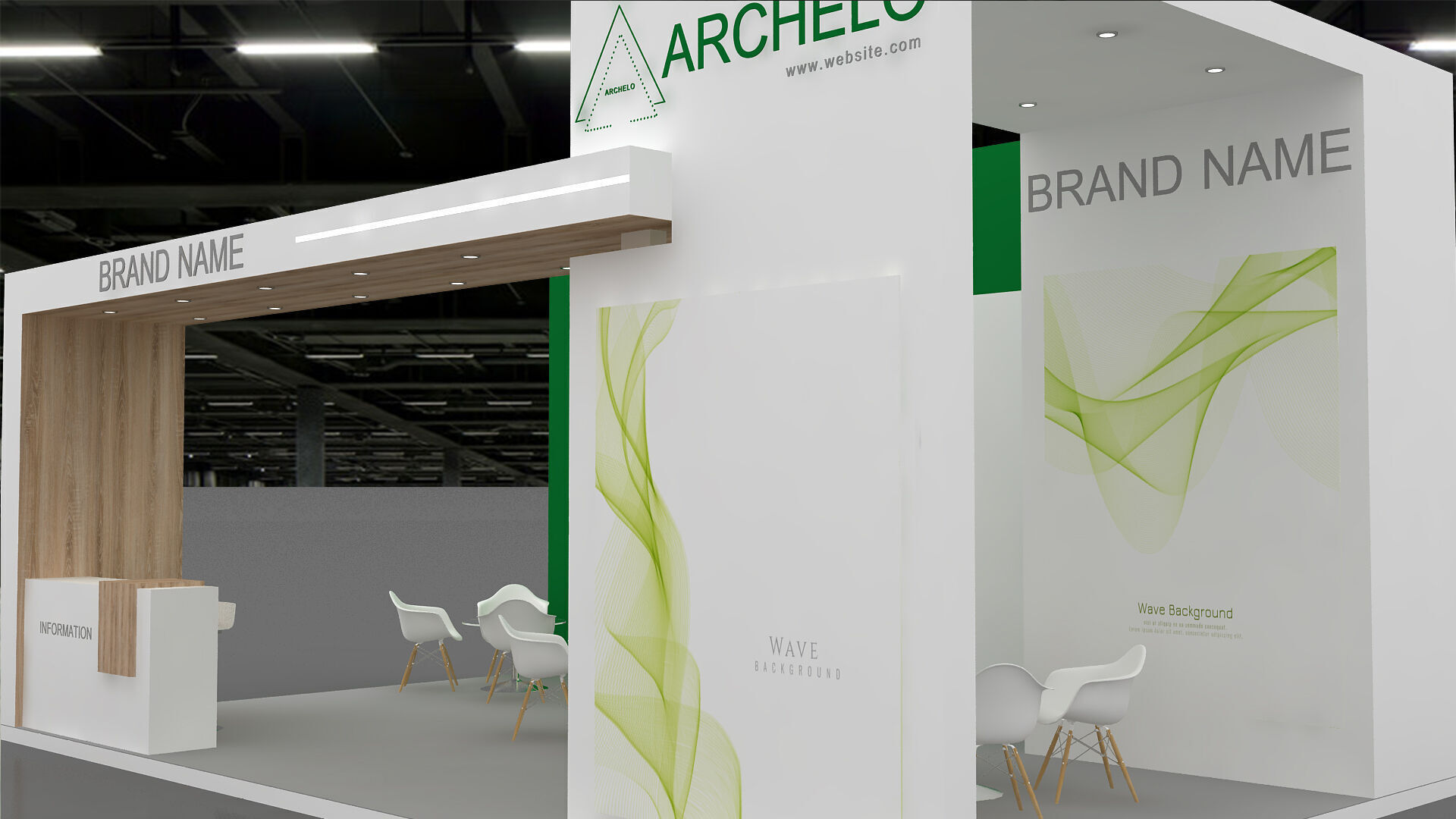 Booth Exhibition Stand 3D model 3D model_3