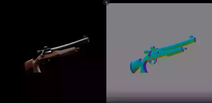 Shortgun model Free 3D model