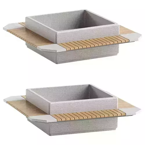 SQUARE PLANTER BENCH 93