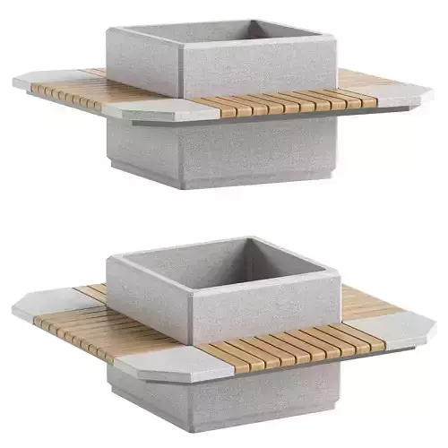 SQUARE PLANTER BENCH 227