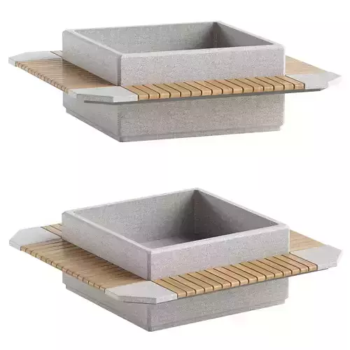 SQUARE PLANTER BENCH 213