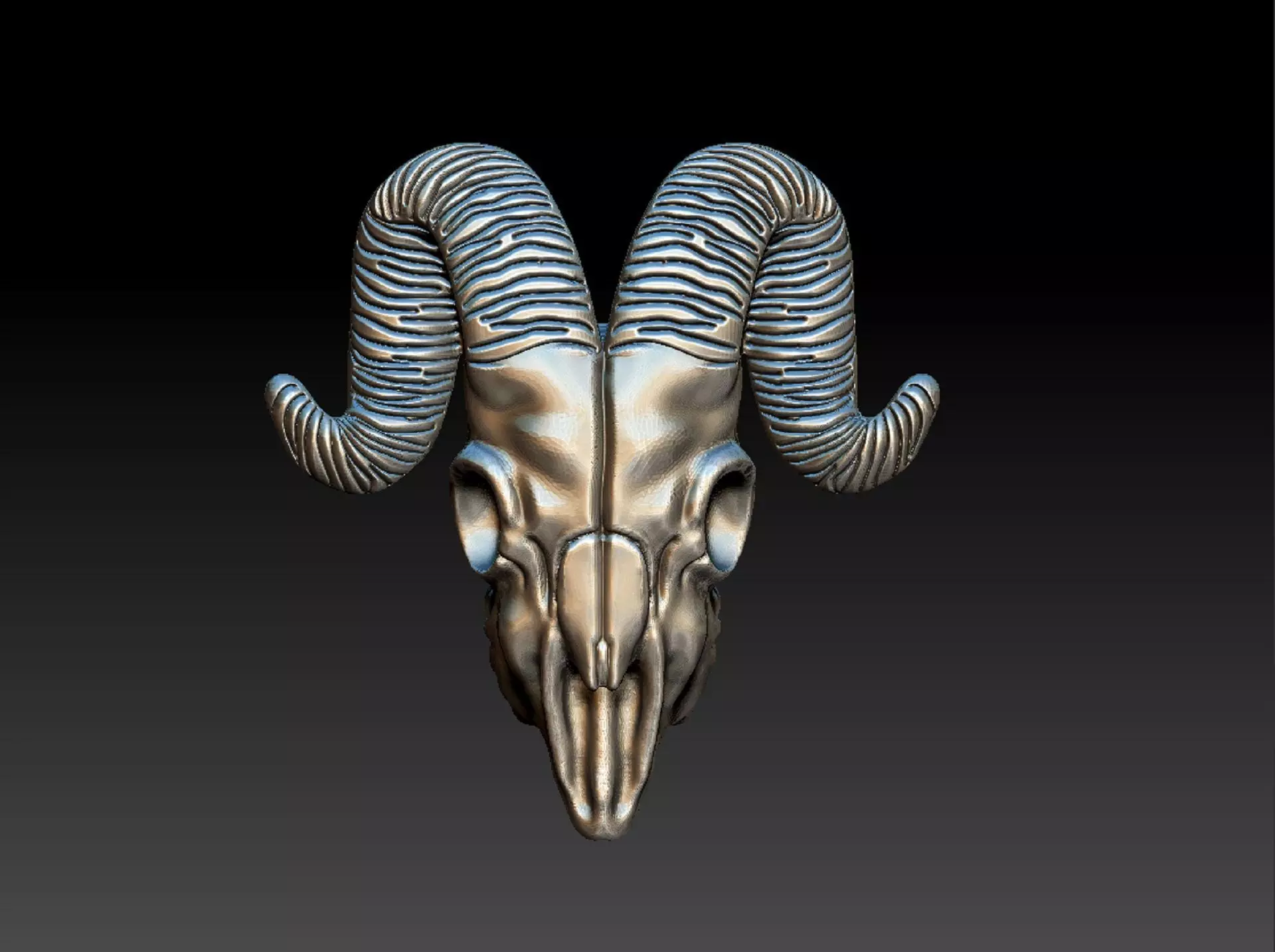 goat skeleton 3D print model