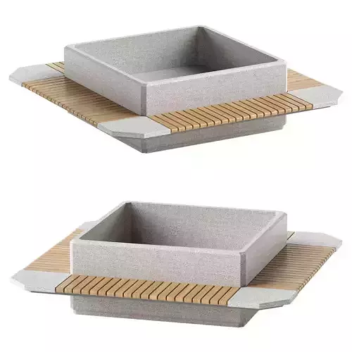 SQUARE PLANTER BENCH 297