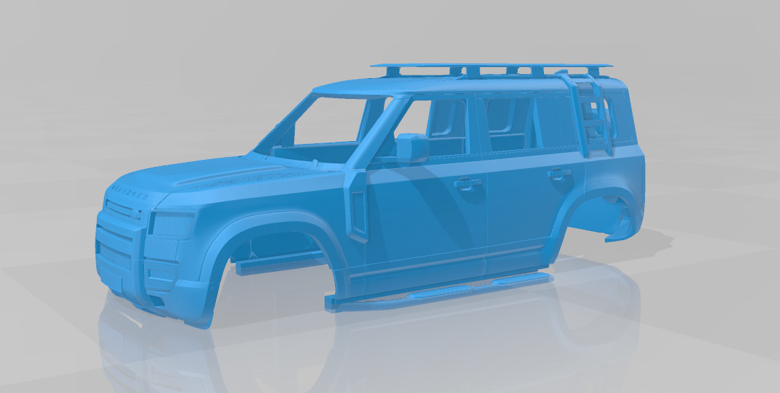 Land Rover Defender Explorer - Body Car 3D Model 3D print model_1