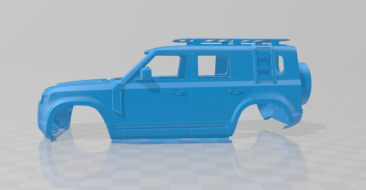 Land Rover Defender Explorer - Body Car 3D Model 3D print model_2