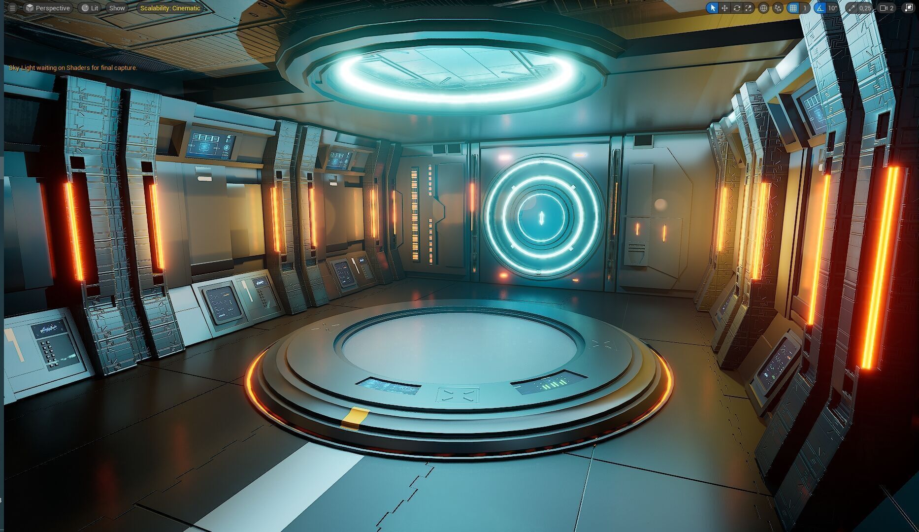 UE5 Virtual Sci-Fi Set  Low-poly 3D model_4