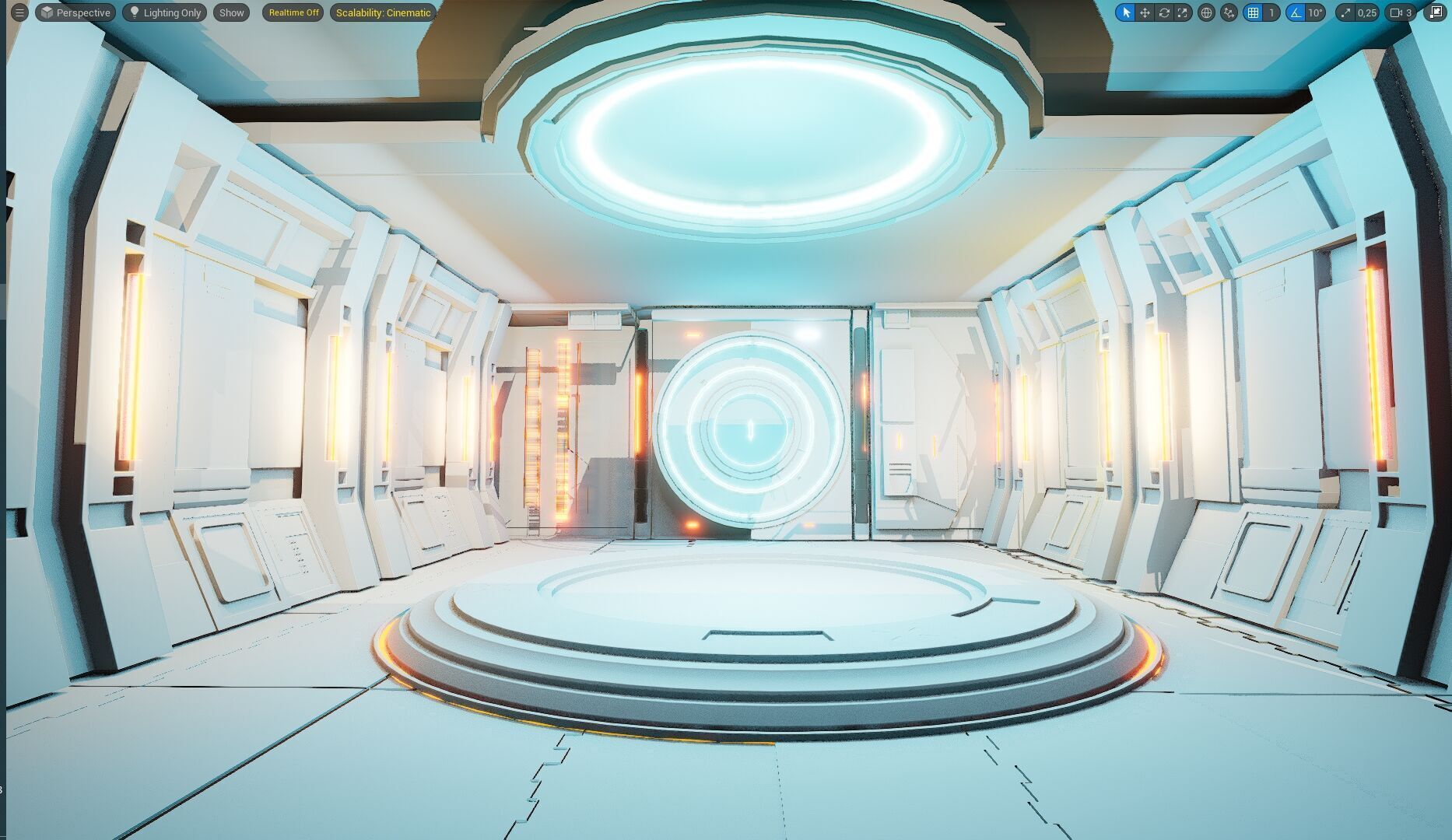 UE5 Virtual Sci-Fi Set  Low-poly 3D model_17