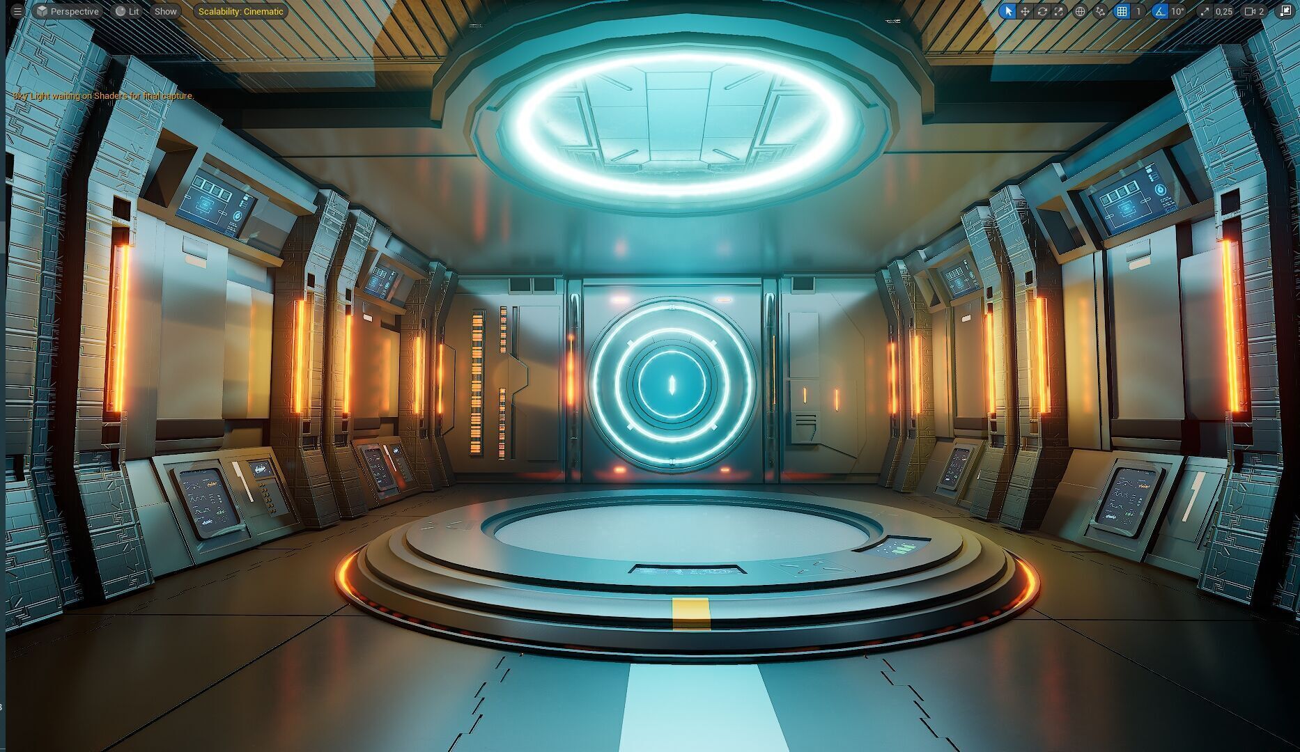 UE5 Virtual Sci-Fi Set  Low-poly 3D model_1