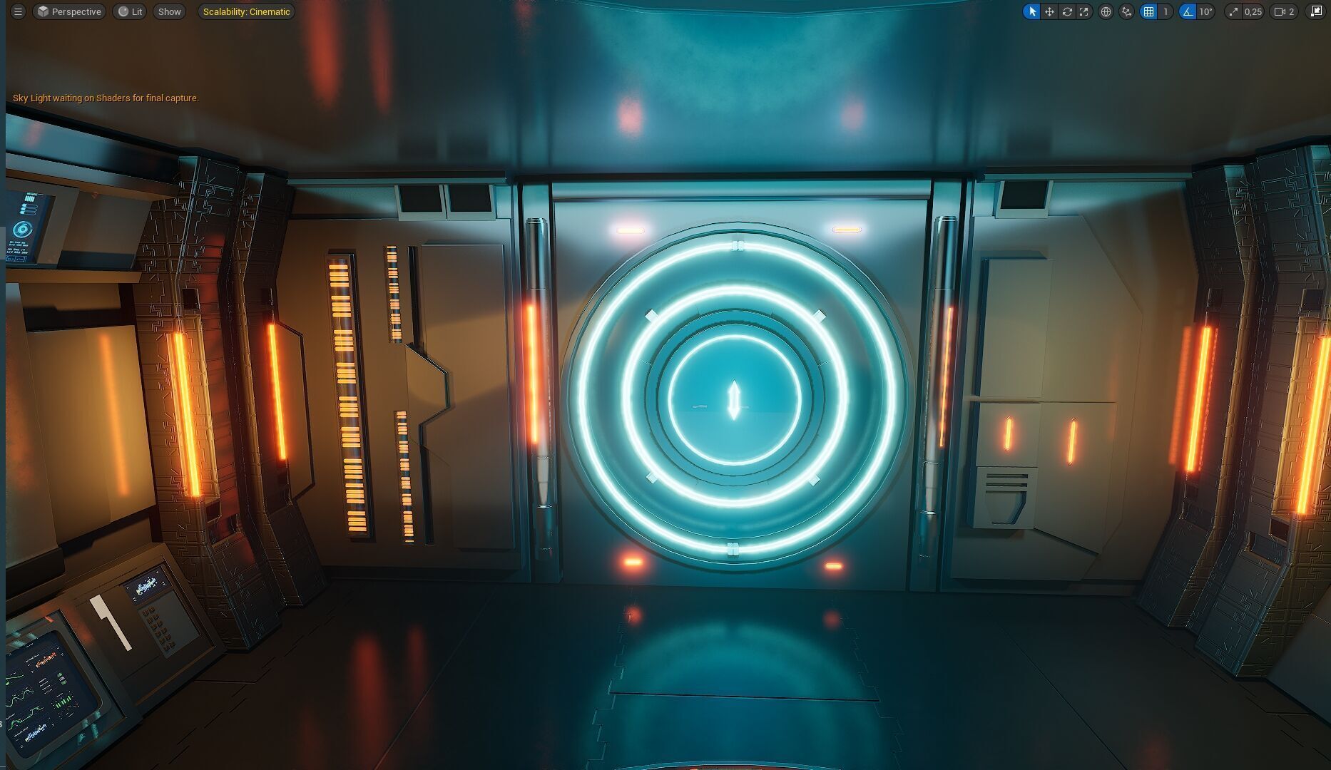 UE5 Virtual Sci-Fi Set  Low-poly 3D model_7