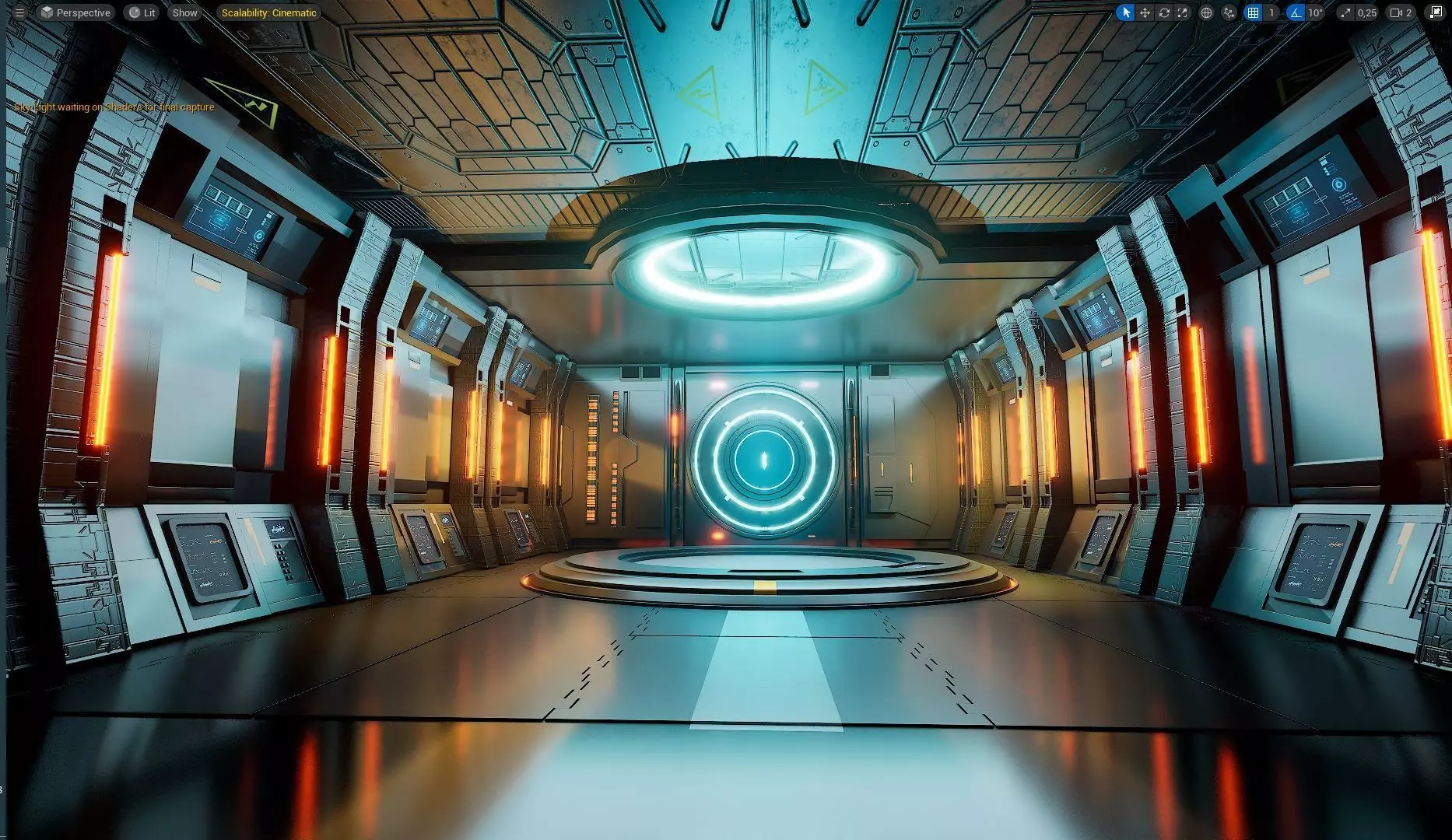 UE5 Virtual Sci-Fi Set  Low-poly 3D model_0