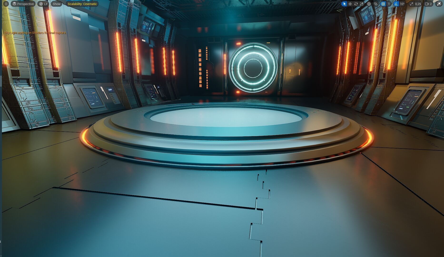 UE5 Virtual Sci-Fi Set  Low-poly 3D model_3