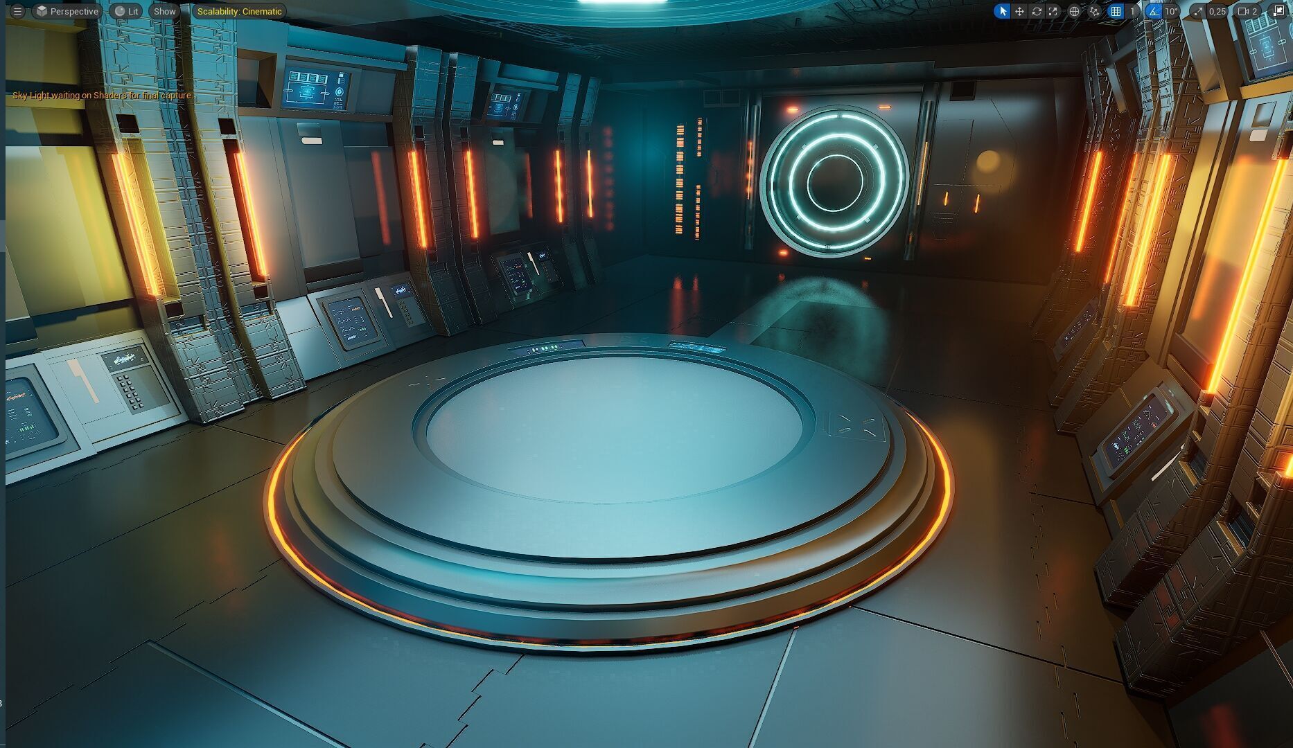 UE5 Virtual Sci-Fi Set  Low-poly 3D model_6