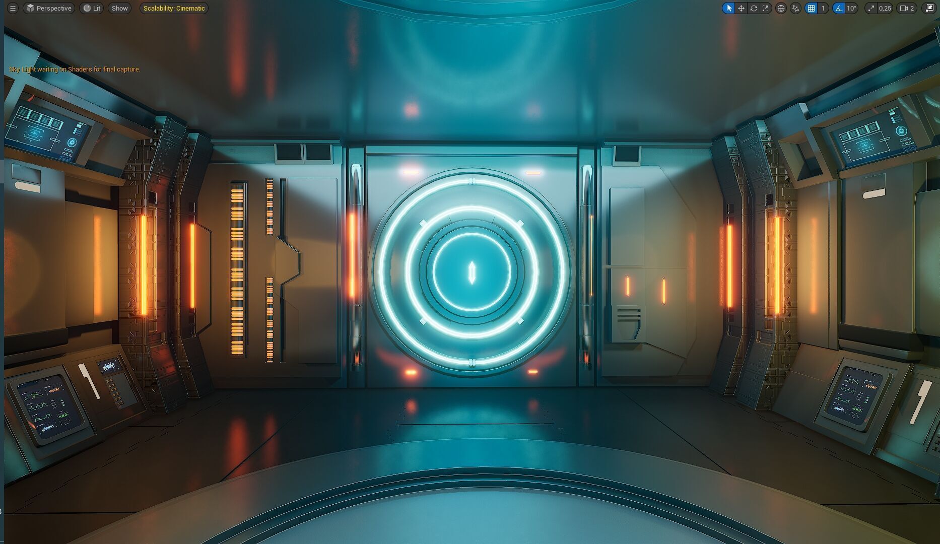 UE5 Virtual Sci-Fi Set  Low-poly 3D model_2