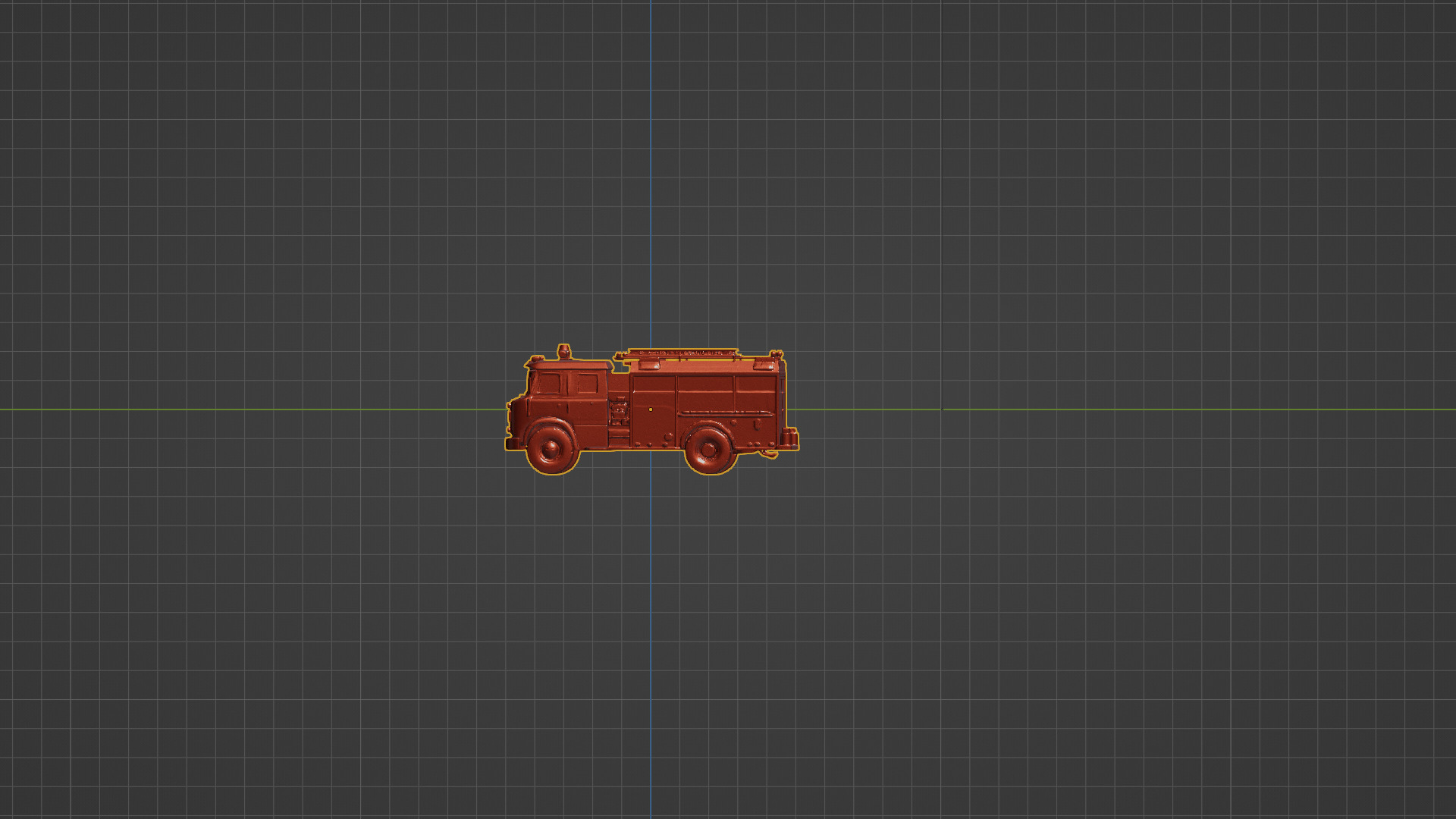 Realistic Detailed Fire Truck 3D Model - Emergency  3D print model_3