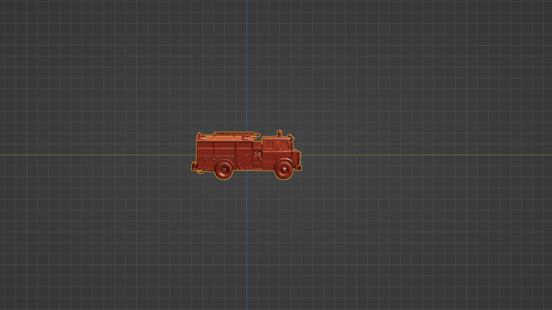 Realistic Detailed Fire Truck 3D Model - Emergency  3D print model_5
