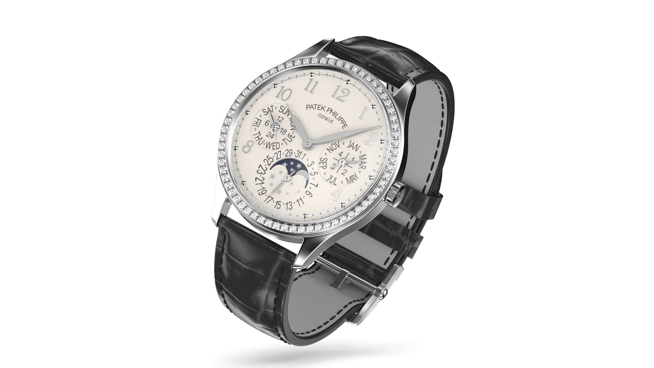 Patek Philippe 7140G Grand Complications Silver 3D model_1