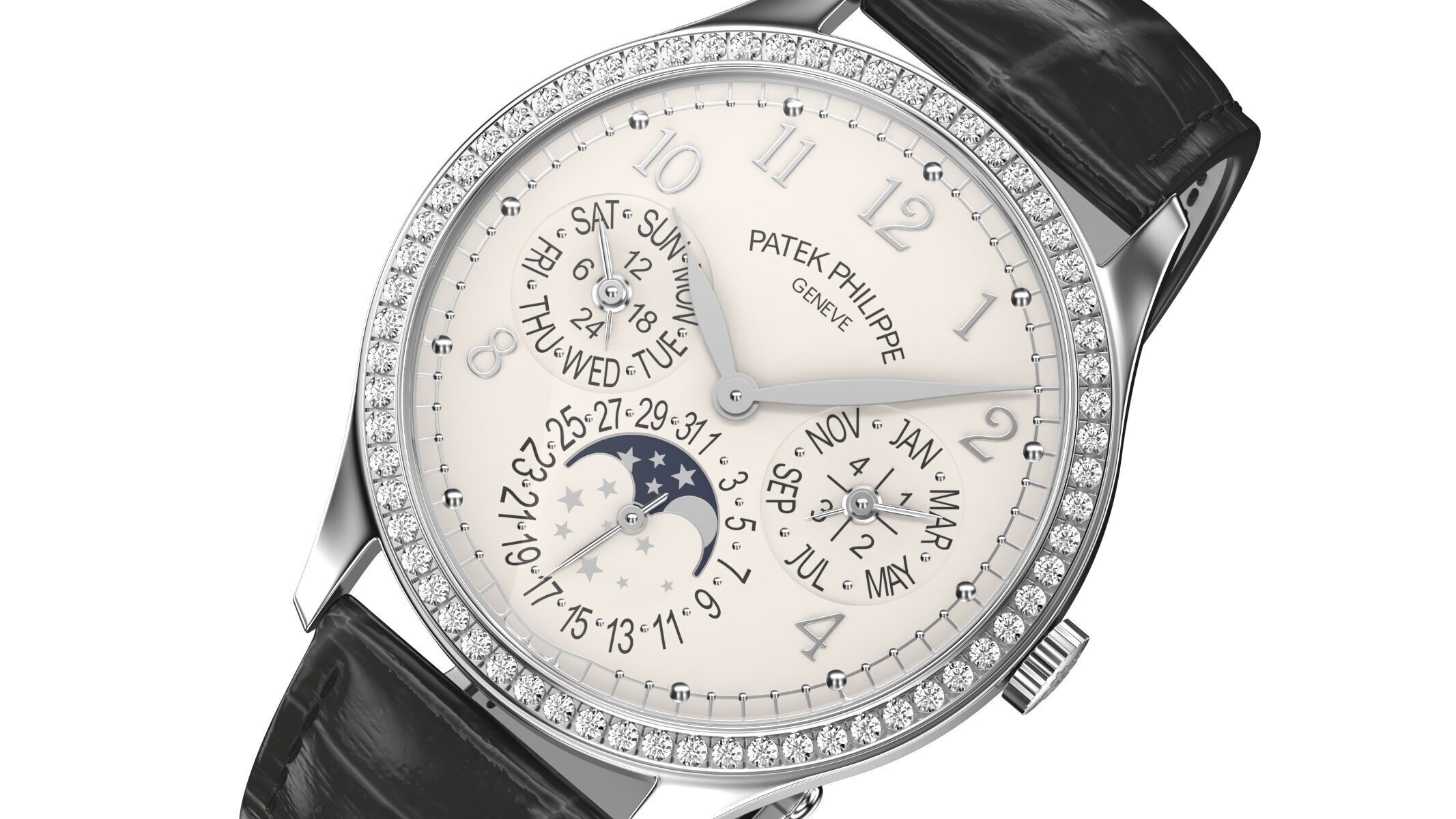 Patek Philippe 7140G Grand Complications Silver 3D model_3
