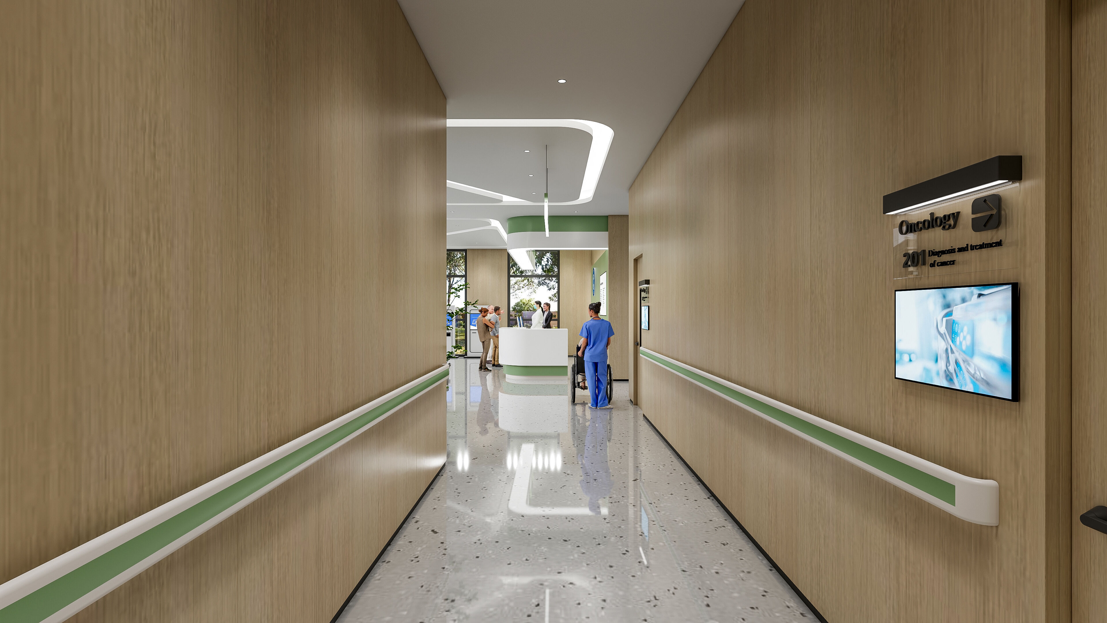 Hospital lobby reception hall 9 3D model_23