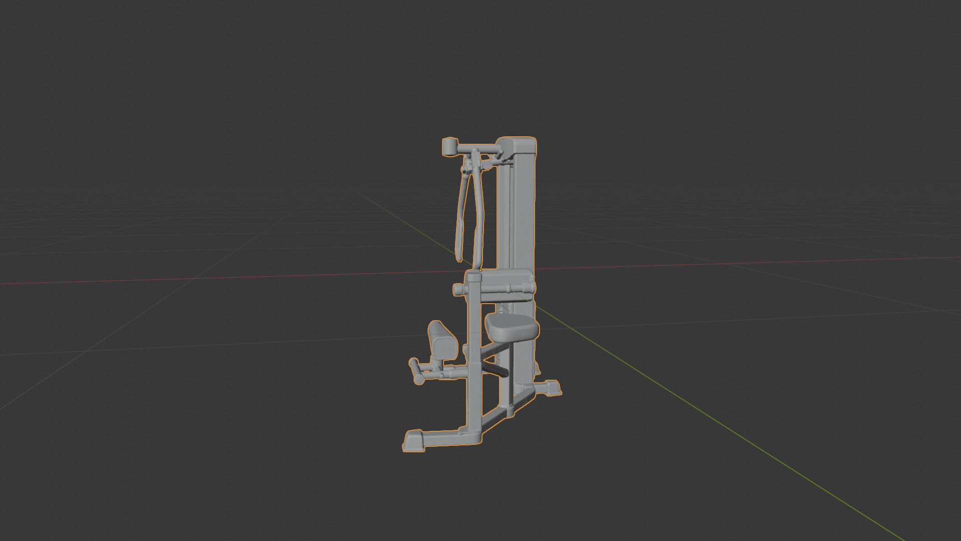 Detailed Gym Equipment 3D Model - Fitness Machine for Printing 3D print model_2